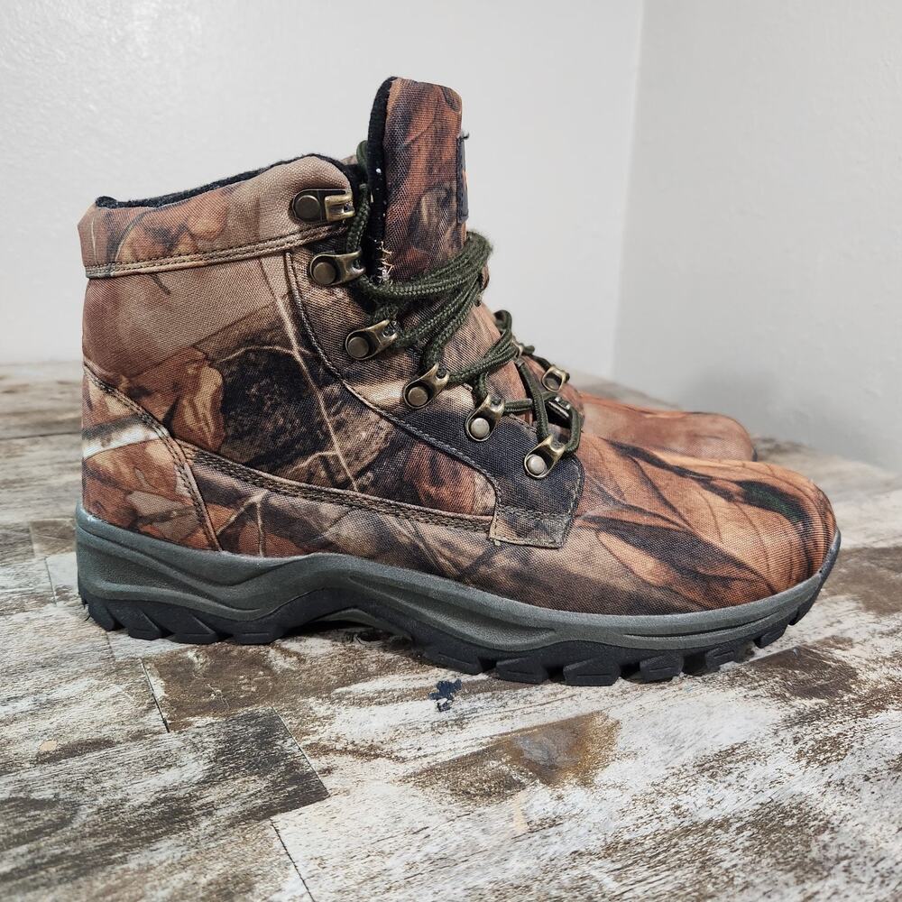 Transmith Mens 10 Camo Hunting Boots Lace Up Outdoor Hiking Tactical Shoes